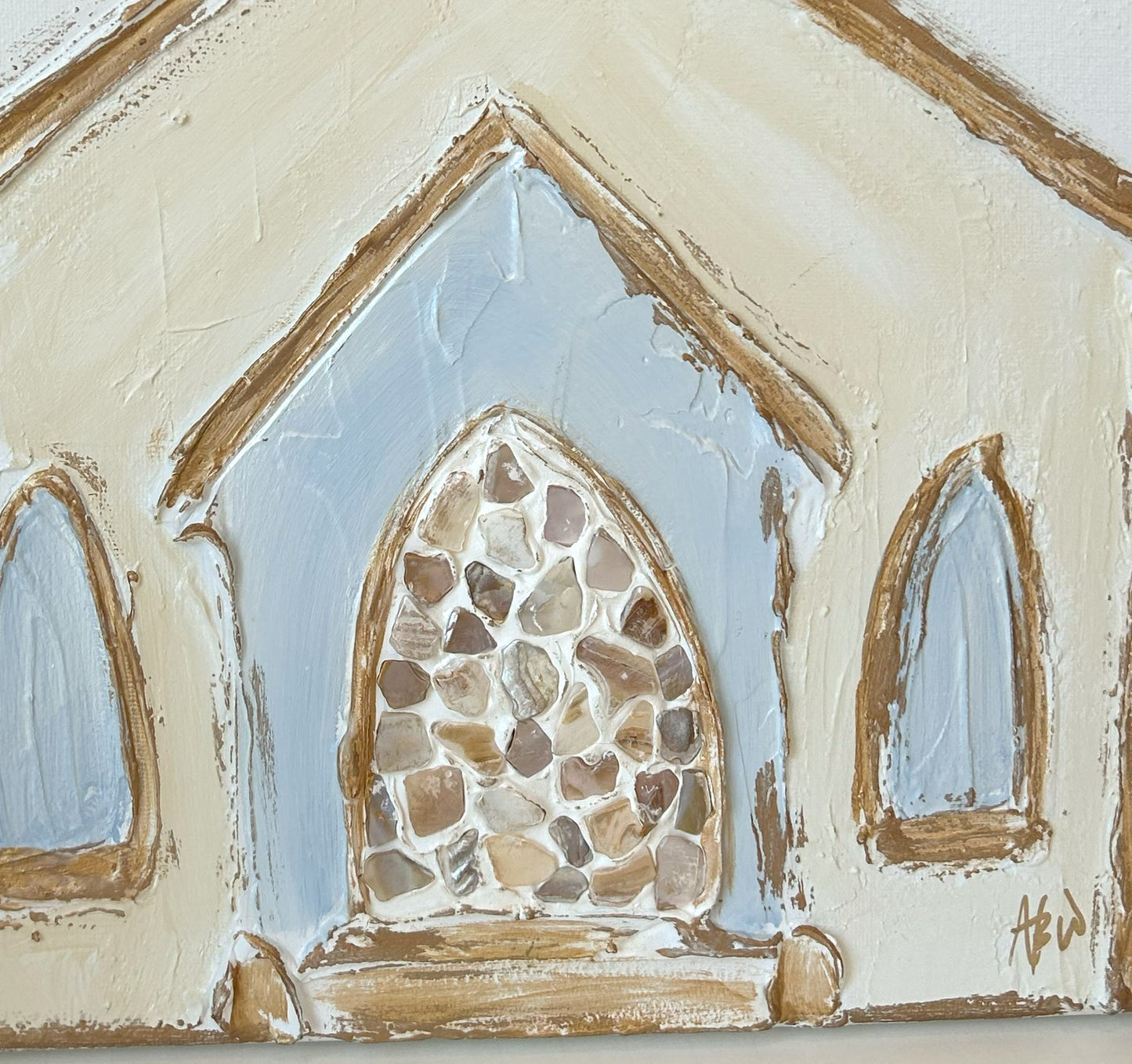 Church with Oyster Shell door - canvas art