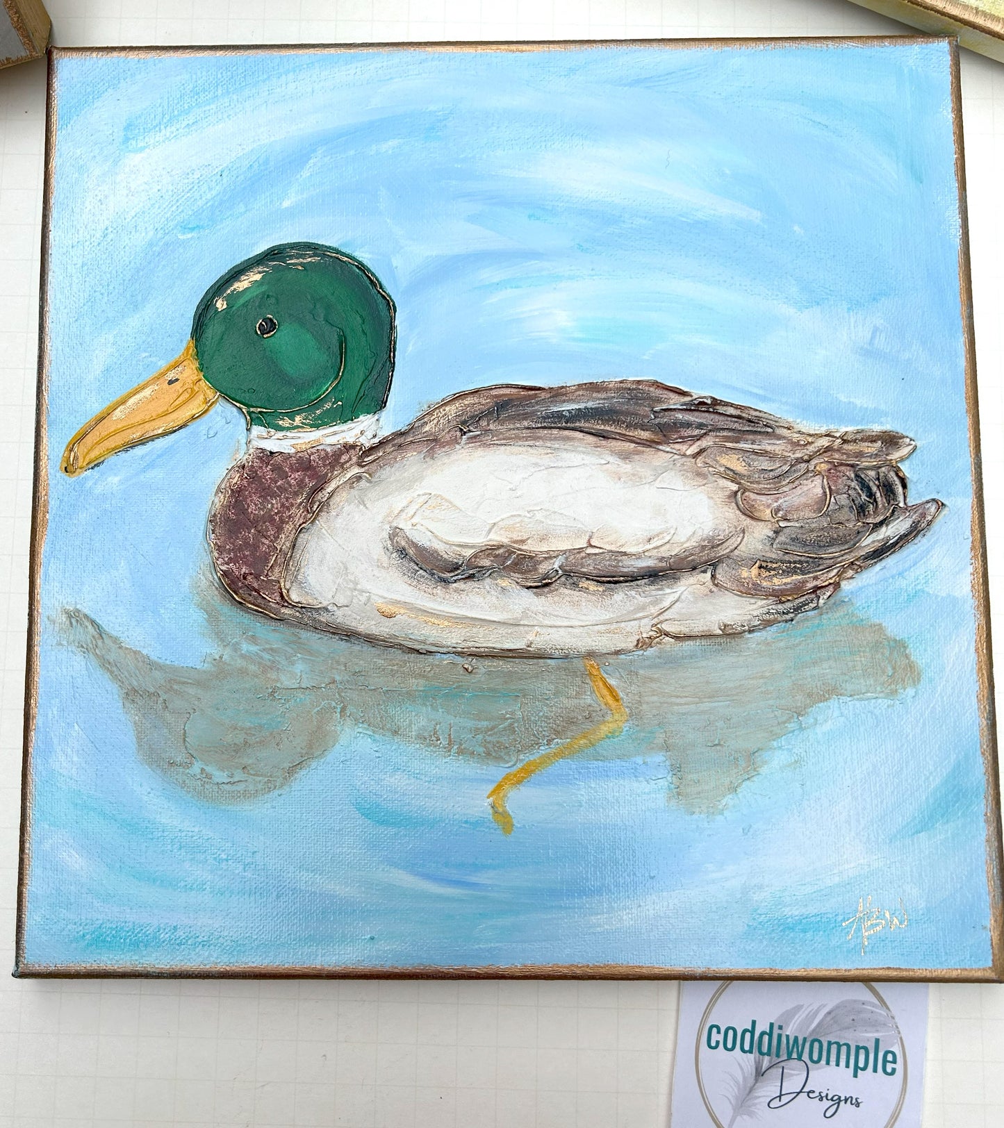 Mallard block or canvas art