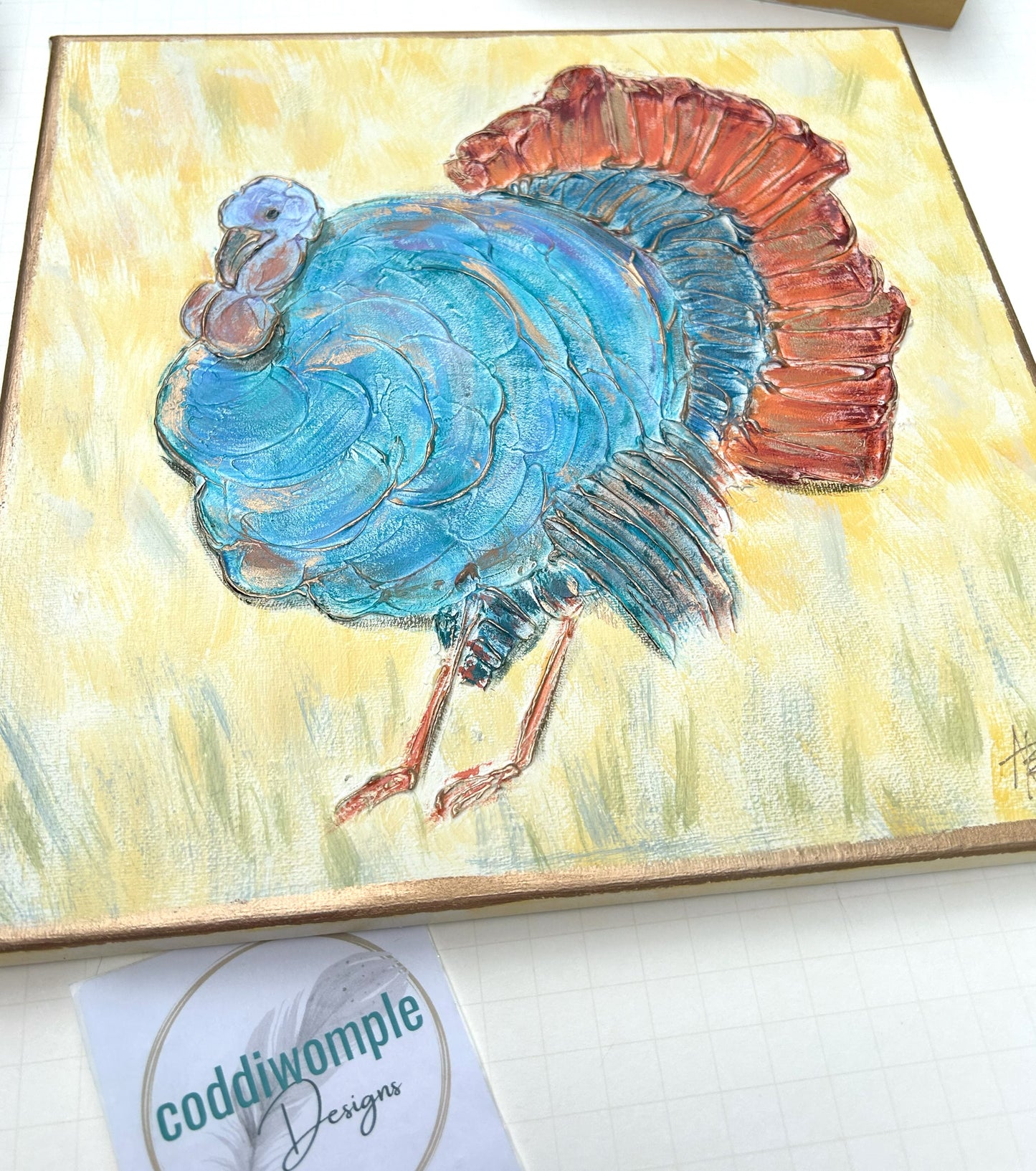 Turkey art on canvas - hunting outdoor wildlife