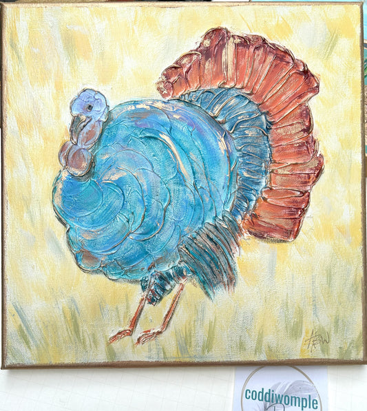 Turkey art on canvas - hunting outdoor wildlife